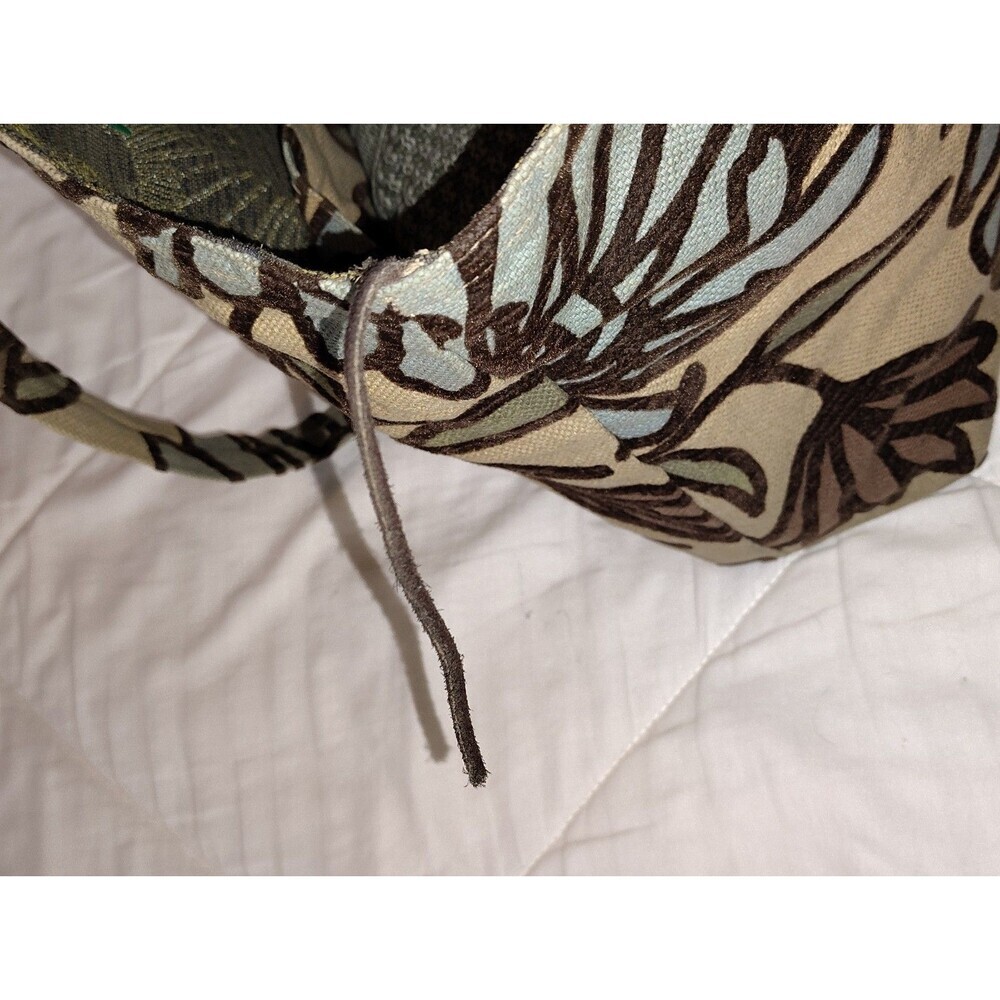 Vintage Kindred Spirit Style Floral Chenille Tapestry Tote Bag Boho Made in USA - Picture 11 of 12